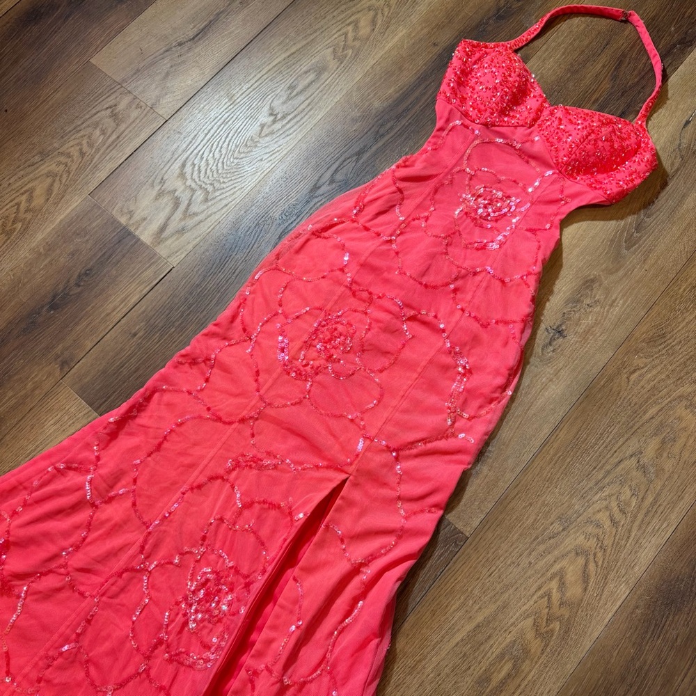 Vintage Y2K Beaded Dress Vintage Beaded Dress Vintage Prom Dress Fairy Peony